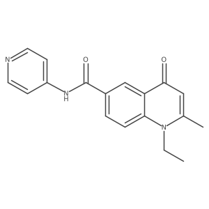 1-Ethyl-2-methyl-4-oxo-N-(pyridin-4-yl)quinoline-6-carboxamide Structure