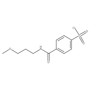 4-((3-Methoxypropyl)carbamoyl)benzenesulfonyl chloride Structure