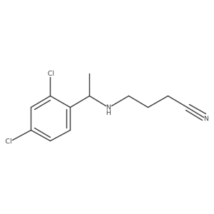 4-((1-(2,4-Dichlorophenyl)ethyl)amino)butanenitrile Structure