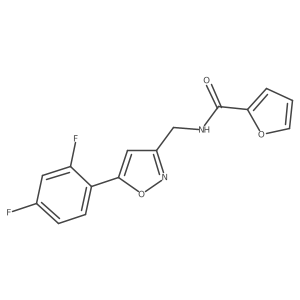 N-{[5-(2,4-difluorophenyl)-1,2-oxazol-3-yl]methyl}furan-2-carboxamide Structure