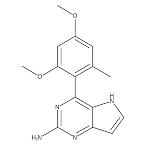 4-(2,4-dimethoxy-6-methylphenyl)-5H-pyrrolo[3,2-d]pyrimidin-2-amine Structure