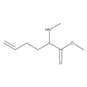 Methyl (2S)-2-(methylamino)-5-hexenoate结构式
