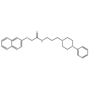 2-(naphthalen-2-yloxy)-N-(3-(4-phenylpiperazin-1-yl)propyl)acetamide Structure