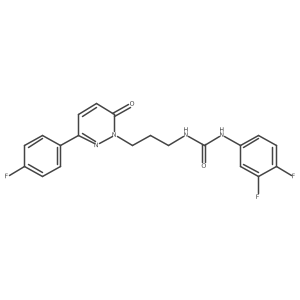 1-(3,4-difluorophenyl)-3-(3-(3-(4-fluorophenyl)-6-oxopyridazin-1(6H)-yl)propyl)urea结构式