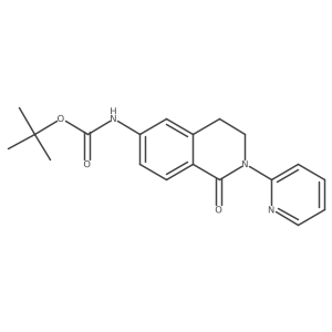 1,1-Dimethylethyl N-[1,2,3,4-tetrahydro-1-oxo-2-(2-pyridinyl)-6-isoquinolinyl]carbamate Structure