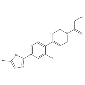 2-Chloro-1-[4-[2-fluoro-4-(5-methyl-1,3,4-oxadiazol-2-yl)phenyl]-3,6-dihydro-1(2H)-pyridinyl]ethanone结构式