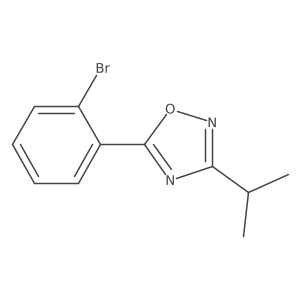 5-(2-Bromophenyl)-3-(propan-2-yl)-1,2,4-oxadiazole Structure