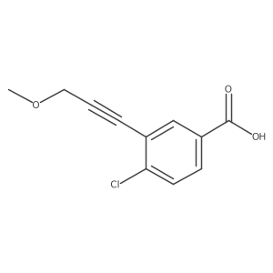 4-Chloro-3-(3-methoxyprop-1-yn-1-yl)benzoic acid Structure