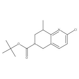 Tert-butyl 2-chloro-8-methyl-7,8-dihydro-1,6-naphthyridine-6(5h)-carboxylate Structure