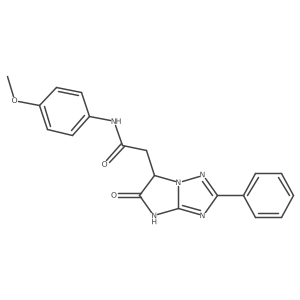 N-(4-methoxyphenyl)-2-(5-oxo-2-phenyl-5,6-dihydro-4H-imidazo[1,2-b][1,2,4]triazol-6-yl)acetamide Structure