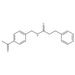 benzyl N-[(4-acetylphenyl)methyl]carbamate Structure