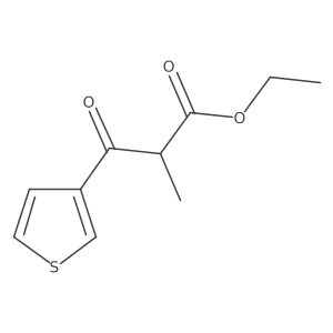 Ethyl 2-methyl-3-oxo-3-(thiophen-3-yl)propanoate结构式