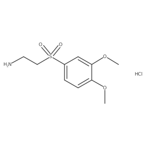 2-(3,4-Dimethoxybenzenesulfonyl)ethan-1-amine hydrochloride Structure
