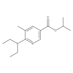 6-Diethylamino-5-methyl-nicotinic acid isopropyl ester结构式