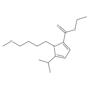 ethyl 5-isopropyl-1-(4-methoxybutyl)-1H-pyrrole-2-carboxylate Structure