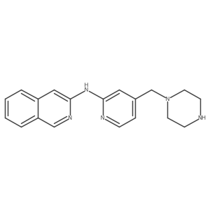 Isoquinolin-3-yl-(4-piperazin-1-ylmethyl-pyridin-2-yl)-amine结构式