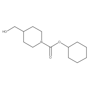 Cyclohexyl 4-(hydroxymethyl)piperidine-1-carboxylate Structure