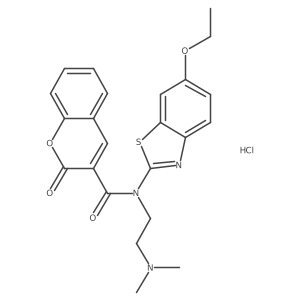 N-(2-(dimethylamino)ethyl)-N-(6-ethoxybenzo[d]thiazol-2-yl)-2-oxo-2H-chromene-3-carboxamide hydrochloride Structure