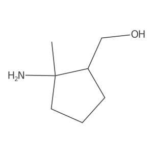 rel-(1R,2R)-2-Amino-2-methylcyclopentanemethanol Structure