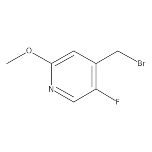 4-(Bromomethyl)-5-fluoro-2-methoxypyridine结构式