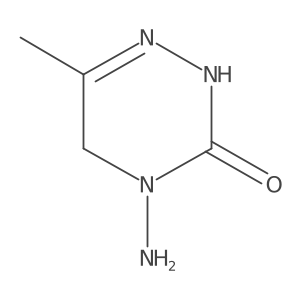 4-Amino-6-methyl-3-oxo-2,3,4,5-tetrahydro-1,2,4-triazine结构式