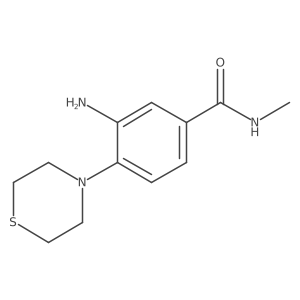 3-amino-N-methyl-4-(thiomorpholin-4-yl)benzamide Structure