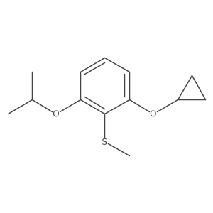 (2-Cyclopropoxy-6-isopropoxyphenyl)(methyl)sulfane Structure