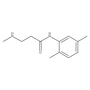 N-(2,5-dimethylphenyl)-3-(methylamino)propanamide结构式