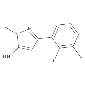 3-(2,3-Difluorophenyl)-1-methyl-1h-pyrazol-5-amine结构式