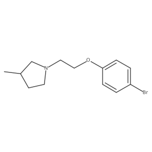 1-[2-(4-Bromophenoxy)ethyl]-3-methylpyrrolidine Structure