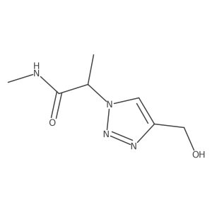 1H-1,2,3-Triazole-1-acetamide, 4-(hydroxymethyl)-N,I+/--dimethyl- Structure
