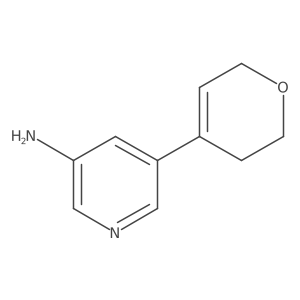 5-(3,6-dihydro-2H-pyran-4-yl)pyridin-3-amine结构式