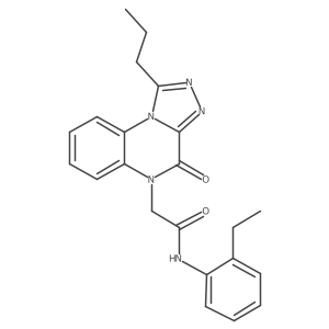 N-(2-ethylphenyl)-2-(4-oxo-1-propyl[1,2,4]triazolo[4,3-a]quinoxalin-5(4H)-yl)acetamide Structure