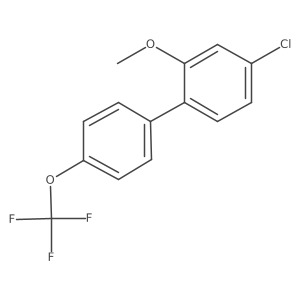 1,1a(2)-Biphenyl, 4-chloro-2-methoxy-4a(2)-(trifluoromethoxy)-结构式