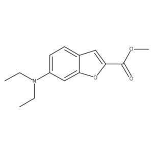 Methyl 6-(diethylamino)benzofuran-2-carboxylate结构式