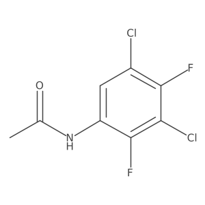 N-(3,5-dichloro-2,4-difluorophenyl)acetamide结构式