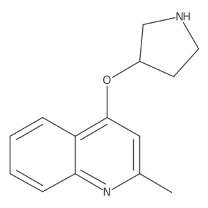 2-Methyl-4-(pyrrolidin-3-yloxy)quinoline Structure