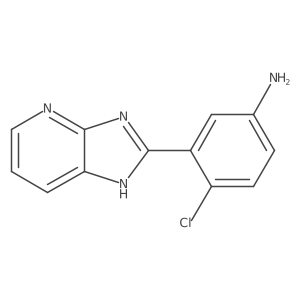 4-Chloro-3-(3H-imidazo[4,5-b]pyridin-2-yl)benzenamine结构式