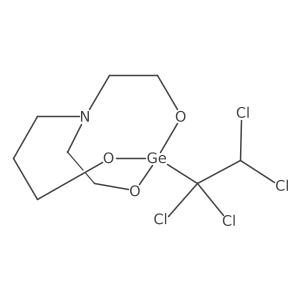 1-(1,1,2,2-Tetrachloro-ethyl)-2,9,10-trioxa-6-aza-1-germa-bicyclo(4.3.3)dodecane结构式