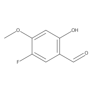 5-Fluoro-2-hydroxy-4-methoxybenzaldehyde Structure