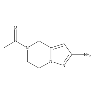 1-(2-amino-6,7-dihydropyrazolo[1,5-a]pyrazin-5(4H)-yl)ethanone结构式