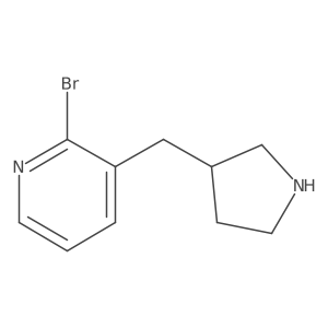 2-Bromo-3-[(pyrrolidin-3-yl)methyl]pyridine Structure