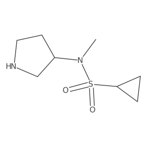 N-methyl-N-(pyrrolidin-3-yl)cyclopropanesulfonamide Structure