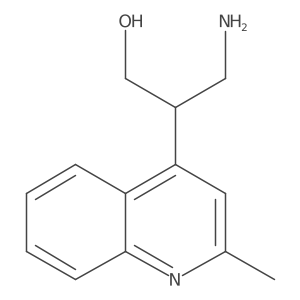 3-Amino-2-(2-methylquinolin-4-yl)propan-1-ol Structure