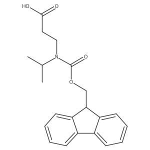 3-{[(9H-fluoren-9-ylmethoxy)carbonyl](propan-2-yl)amino}propanoic acid Structure