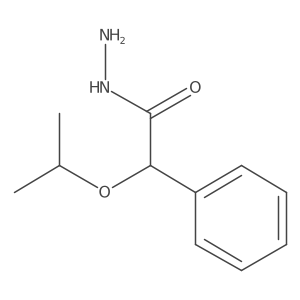 Benzeneacetic acid, I+/--(1-methylethoxy)-, hydrazide Structure
