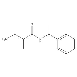 3-Amino-2-methyl-N-((R)-1-phenylethyl)propanamide Structure