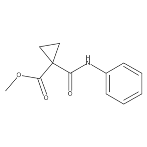 Methyl 1-(phenylcarbamoyl)cyclopropanecarboxylate结构式