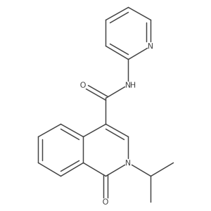 1-oxo-2-(propan-2-yl)-N-(pyridin-2-yl)-1,2-dihydroisoquinoline-4-carboxamide Structure