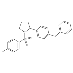2-(Phenylthio)-5-(1-tosylpyrrolidin-2-yl)pyridine结构式